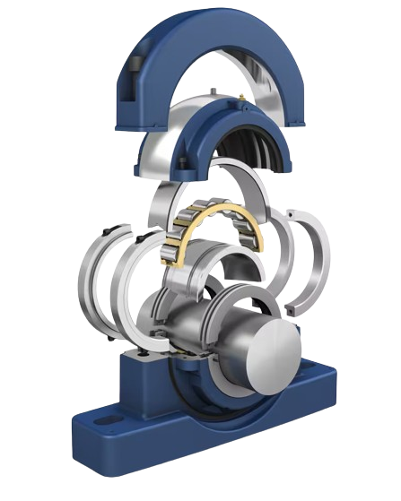 Gümüşel Endüstri | Trunnion bearing housings for grinding mills – FSDR..K series